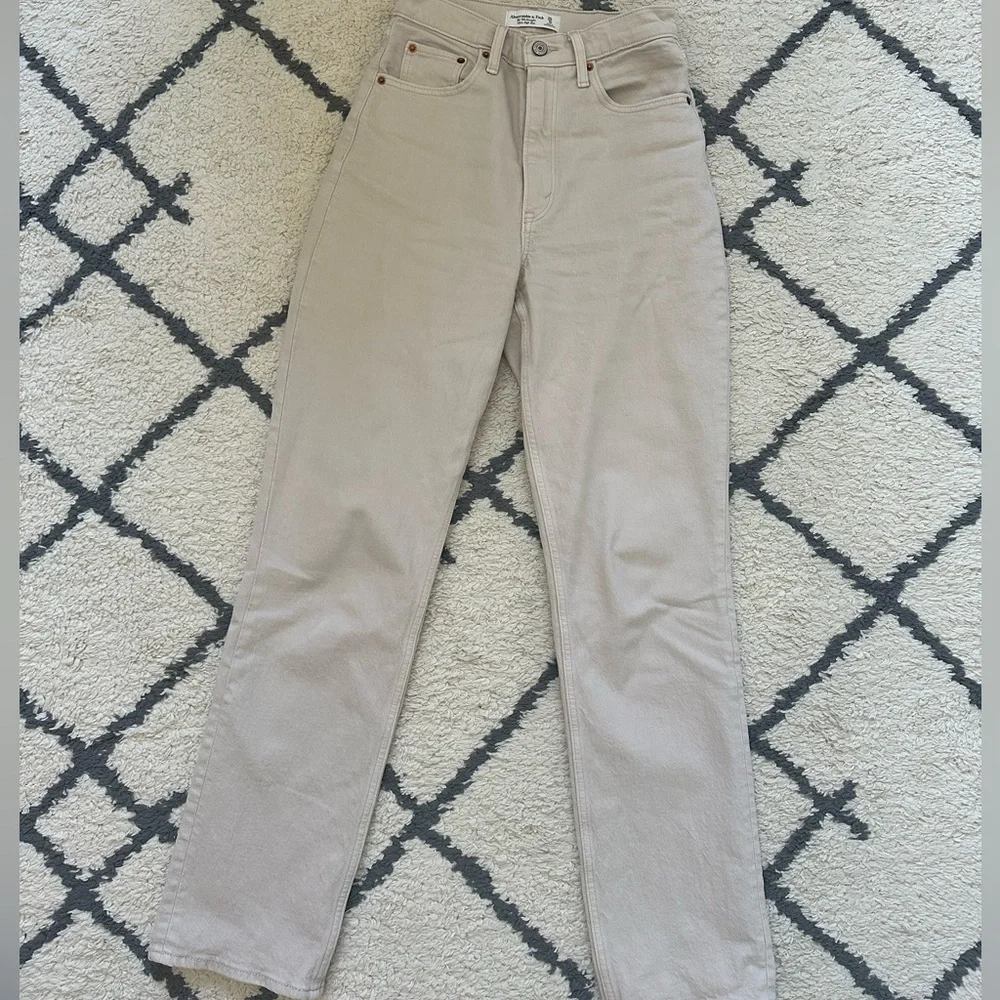 Abercrombie 90s Straight Jeans Curve Love Size 25 - Picture 4 of 5